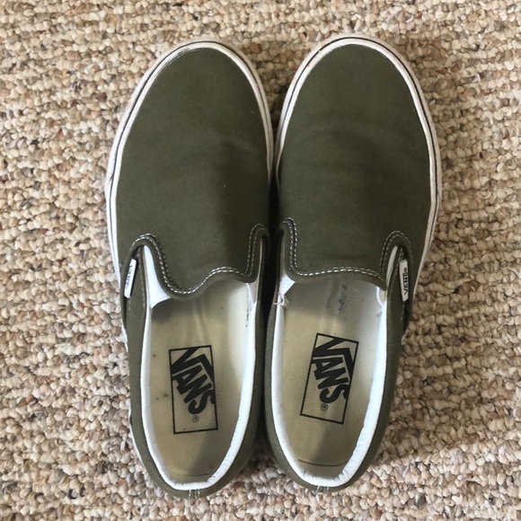 Vans Shoes - Green Vans size 8 - Gently worn!